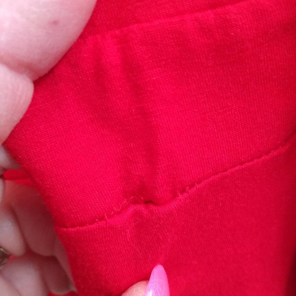 Red Empire Waist Tunic with Wide Flutter Sleeve Arden B  - Size XS - Picture 15 of 15